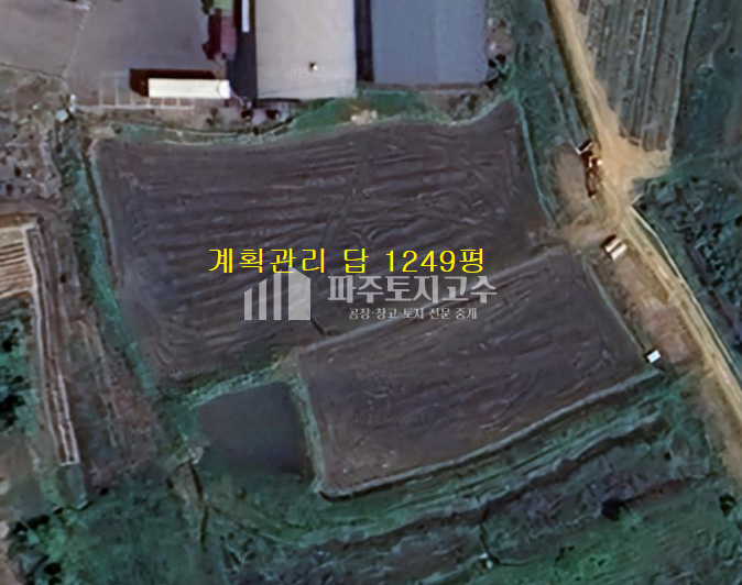 경기 파주시 월롱면 도내리 도내리 계획관리 답 1249평 맹지 매매 매물번호 11128 사진 1